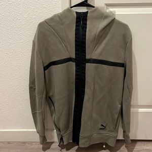 PUMA Evo Hoodie Zip Up Jacket Sz S - Men | Color: Green | Size: S